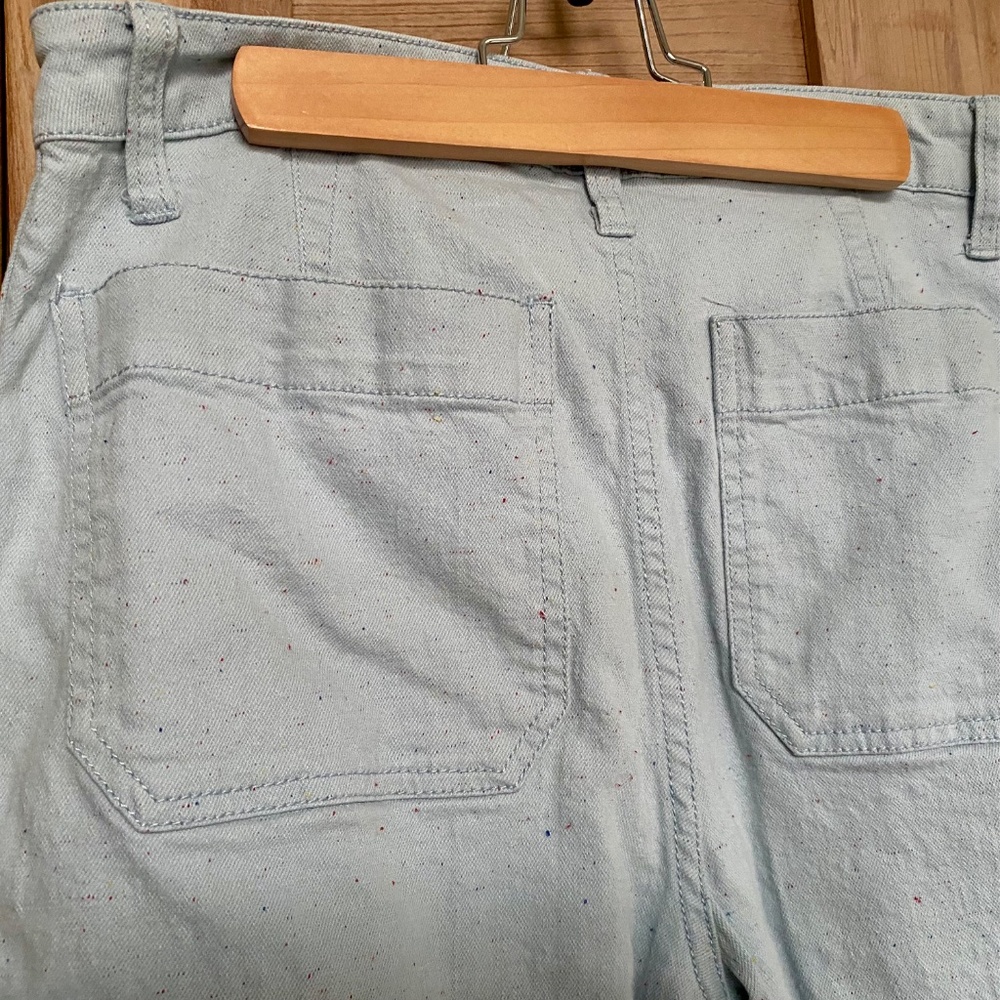 Madewell Slim Emmett Wide-Leg Crop Pants in Speckle - Size 27 - Picture 7 of 8